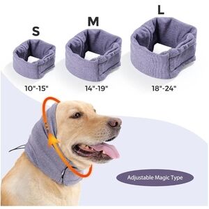 Adjustable Magic Type Dog Calming Collar - Purple